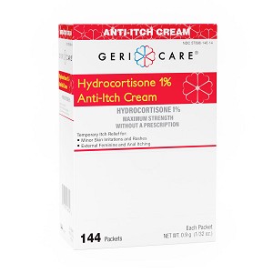 HYDROCORTISONE CRM 1% 9GM 144EA/BX 