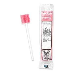 Toothette Oral Swab Untreated Foam Tip (250/Box)