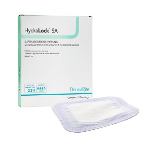 Super Absorbent Dressing HydraLock SA 3x3 (10/box)
